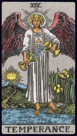Temperance - Rider-Waite-Smith tarot card