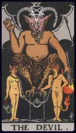 The Devil - Rider-Waite-Smith tarot card