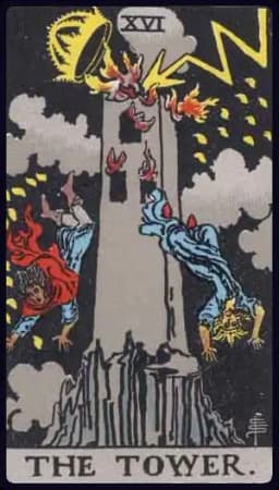 The Tower - Rider-Waite-Smith tarot card
