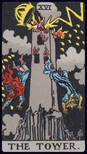 The Tower - Rider-Waite-Smith tarot card