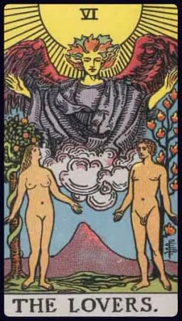 The Lovers - Rider-Waite-Smith tarot card