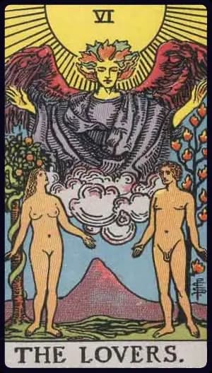 The Lovers - Rider-Waite-Smith tarot card