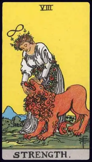 Strength - Rider-Waite-Smith tarot card