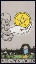 Ace of Pentacles - Rider-Waite-Smith