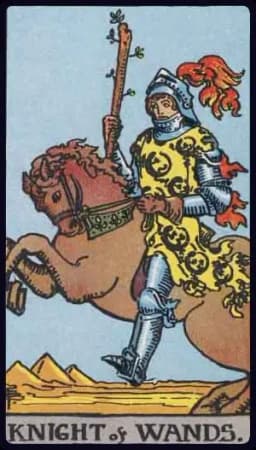 Knight of Wands - Rider-Waite-Smith tarot card