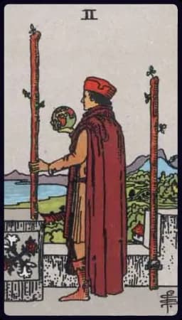 Two of Wands - Rider-Waite-Smith tarot card